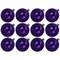 12 Pack 60mm 2.5" Shiny Purple Ball Ornament with Wire and UV Coating